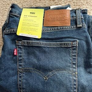 NWT Levi's Men's 514 Straight Stretch  Jeans - 36x32